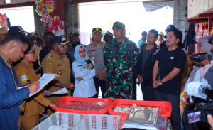 TNI Bantu Pemda Puncak Jaya Pantau Harga Bahan Pokok