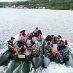 Kodaeral IX Latih Mahasiswa Kebidanan Tangani Persalinan di Atas Perahu Karet