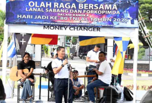 Semarak HUT ke-80 TNI AL, Lanal Sabang dan Forkopimda Kompak Berolahraga