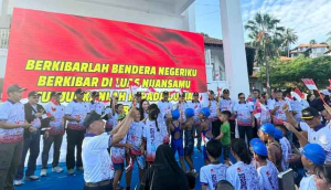 Danlanal Bintan Ikut Semarakkan Aquathlon dan Fun Run Piala Panglima TNI 2025