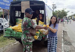 Kodim 1710/Mimika dan Bulog Gencar Gelar Gerakan Pangan Murah