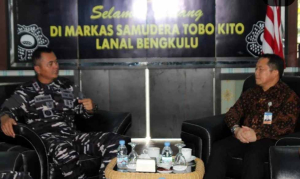 Danlanal Bengkulu Sambut Kepala BI, Perkuat Sinergi untuk Masyarakat Maritim