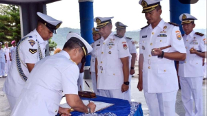 Tongkat Komando Lanal Bengkulu Resmi Berpindah Tangan