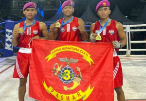 Atlet MMA Pasmar 3 Sabet 4 Emas di Ajang Penjaringan Boxing Showchase 2025