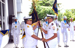 Komandan Lanal Nias Hadiri Pengukuhan dan Sertijab Pejabat Strategis Kodaeral II Padang