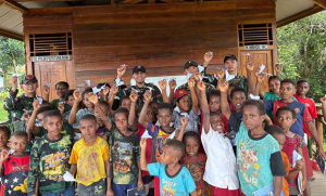 Satgas Yonif 126/KC Implementasikan Program Calistung, Dorong Pembangunan SDM di Kampung Kombut