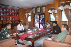 Dandim 1710/Mimika Terima Kunjungan Silaturahmi KPU dan Bawaslu Kabupaten Mimika
