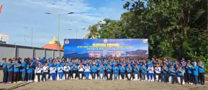 Ketua Umum PPAL Yudo Margono Olahraga Bareng Purnawirawan TNI AL di Makassar