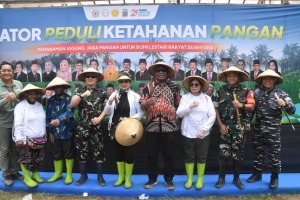 Dandim 1710/Mimika Hadiri Kegiatan Senator Peduli Ketahanan Pangan di Timika
