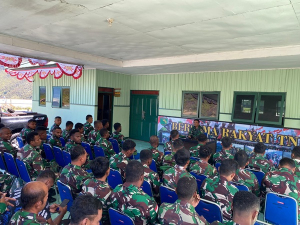 Demi Kelancaran Tugas di Wilayah, Dandim 1714/Puncak Jaya Gelar Jam Komandan