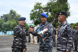Hangatnya Kebersamaan di Lanal Sabang, Apel Khusus Ditutup dengan Pembagian Sembako
