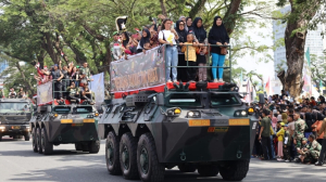Semarak HUT ke-80 TNI, Kodaeral I Tampil Gagah di Medan
