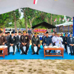 Lanal Dabo Singkep Hadiri Upacara HUT ke-80 TNI di Puslatpurmar 9