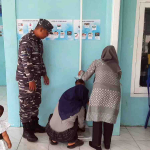 Babinpotmar Posal Seluma Aktif Monitoring Posyandu di Kampung Bahari Nusantara