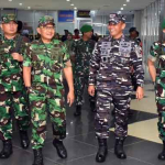 Pasmar 3 Sambut Hangat Pangdam XVIII/Kasuari yang Baru di Bandara DEO Sorong