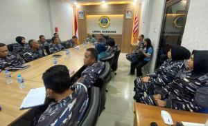 Komandan Lanal Bandung Terima Kunjungan Kerja Staf Ahli Komisi I DPR RI