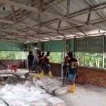 Satgas TMMD ke-126 Kodim 1810 Rehabilitasi Gereja Advent Babak