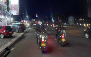 Brimob Batalyon C Pelopor Patroli Malam Jaga Tangerang Tetap Kondusif
