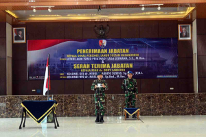 Danlanud Sultan Hasanuddin Pimpin Sertijab Kadispers dan Kepala RSAU dr. Dody Sardjoto