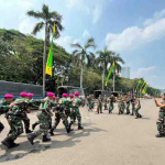 Prajurit Yonmarhanlan III TNI AL  Amankan Ibu Kota di Jantung Negara