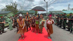 Dandim 1710 Sambut Pangdam XVII dalam Kunjungan Kerja ke Kodim 1710