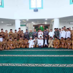 Peringati Hari Jadi ke-24, Pemkot Tanjungpinang Gelar Sholat Tasbih Bersama Lanal Bintan