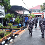 Dankodaeral XIII Kunjungi Lanal Banjarmasin
