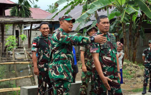 Tim Wasev TMMD ke-126 Tinjau Langsung Progres Pembangunan di Oba Selatan