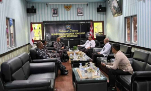 Sinergi untuk Keamanan Laut, Danlanal Bengkulu Sambut Kepala Kantor Imigrasi