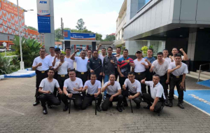 Security BRI BO Tangerang Ahmad Yani Asah Fisik dan Mental