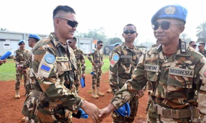 Dari Afrika, Tujuh Prajurit Pasmar 3 Naik Pangkat di Tengah Misi Perdamaian