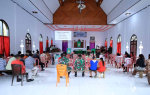 Satgas TMMD Tidore Ibadah Bersama Warga, Eratkan Kebersamaan