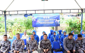 Danlanal Sabang Ikuti Panen Raya Ketahanan Pangan TNI AL
