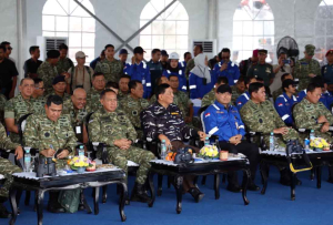 Panglima TNI Dampingi Menhan Saksikan Uji Penembakan Torpedo Kapal Selam Otonom Buatan Anak Bangsa