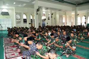 Lanal Bandung Ikuti Doa Bersama HUT ke-80 RI, Kobarkan Semangat Persatuan