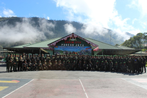 Kodim 1714/Puncak Jaya Gelar Upacara Khidmat HUT ke-80 TNI