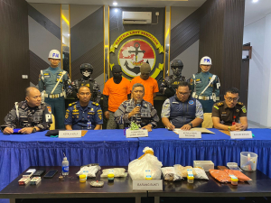 Lanal Bintan Gagalkan Penyelundupan 9,3 Kg Bahan Baku Narkotika di Perairan Selat Riau