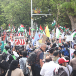 Brimob Polda Metro Jaya Amankan Aksi Bela Palestina di Kedutaan AS, Aksi Berlangsung Damai dan Humanis
