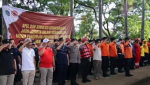 Batalyon B Pelopor Satbrimob PMJ Gelar Simulasi Siaga Hadapi Musim Hujan
