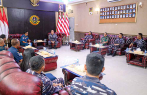 Dankodaeral IX Ambon Terima Courtesy Call Kepala KSOP Kelas I Ambon