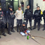 Patroli Brimob Polda Metro Jaya Gagalkan Tawuran