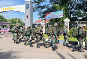 Prajurit Hiu Perkasa Yonmarhanlan III Asah Fisik dan Mental Lewat Hanmars 10 Kilometer