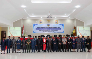 Kodim 1714/Puncak Jaya Hadiri Rapat Paripurna Istimewa Pelantikan Anggota DPRK