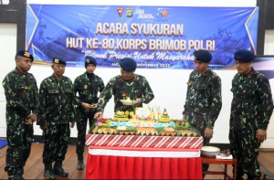 Brimob Polda Metro Jaya Gelar Syukuran di HUT ke-80