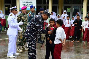 Danlanal Bandung Resmikan Mushola SDN Nelayan