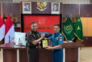 Danlanal Sabang Hadiri Courtesy Call Sesjampidmil di Kejati Aceh