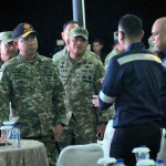 Panglima TNI Tinjau Latihan Terjun Malam di Bangka