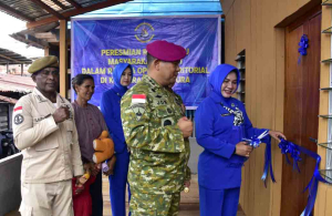 Dankodaeral X Resmikan Rumah Baru Warga Binaan di Kampung Nelayan Hamadi