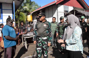 Dandim 1710/Mimika Tinjau Kondisi Wilayah dan Gelar Komsos di Kampung Kekwa