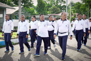 Laksamana Madya Achmad Wibisono: Berolahraga dan Berlatih Menembak Bersama Prajurit Kodaeral IX